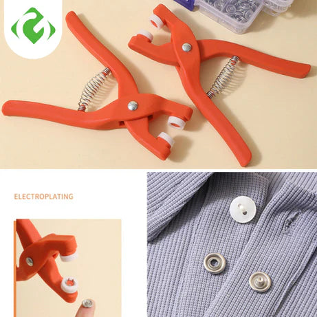 Mega Sale Offer - Imported Metal Snap Button Set with Hand Pressure Plier Button Press Tool Rs 999