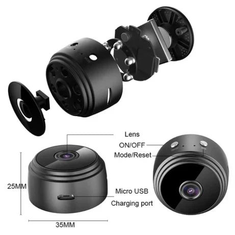 Mega Sale Offer - Mini Portable Wireless A9 Security Camera 1080P HD