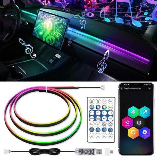 LED Ambient Car Interior Light – USB RGB Neon Strip with App Control in Rs 2499 Only